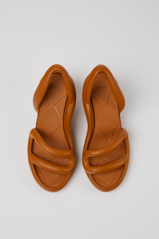 Alternative image of K200155-027 - Kobarah - Sandálias castanhas unissexo