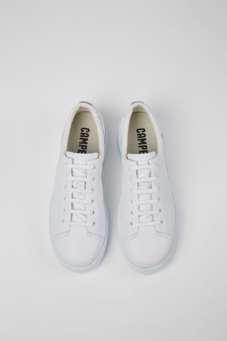 Overhead view of Runner Up White Sneakers for Women