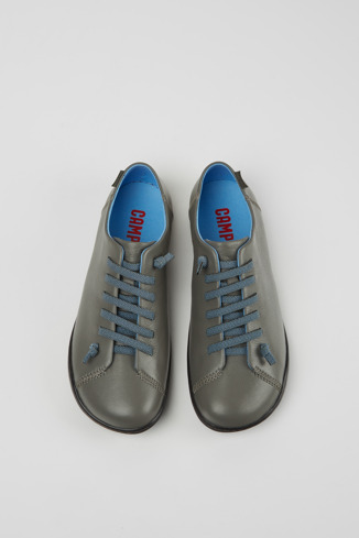 Alternative image of K200514-033 - Peu - Chaussures en cuir gris pour femme