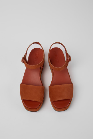Alternative image of K200564-033 - Misia - Czerwone sandały damskie z nubuku