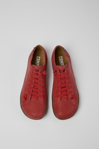 Alternative image of K200586-016 - Peu - Czerwone skórzane buty damskie