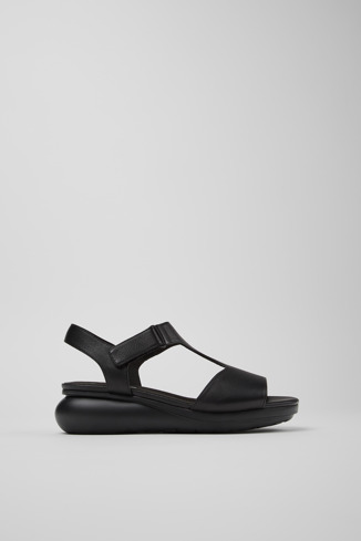 K200612-005 - Balloon - Black women’s T-strap sandal