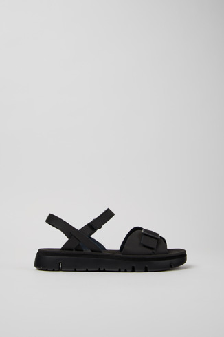 ★Camper★(W)Oruga Up Leather Platform Sandals★Black oruga Black Sandals for Women - Spring/Summer collection