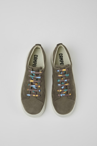 Alternative image of K200645-058 - Runner Up - Sneakers marrón grisáceo de nobuk para mujer