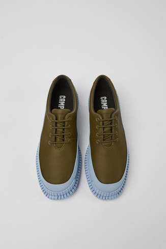 Alternative image of K200687-042 - Pix - Зелёно-голубые кожаные женские ботинки