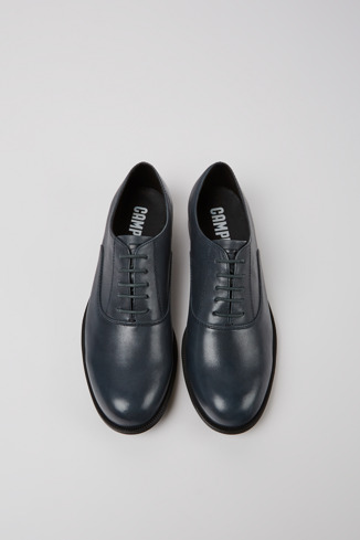 Alternative image of K200918-005 - Mil - Black leather lace-up shoes for women