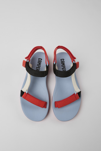 Alternative image of K200958-012 - Match - Sandalo da donna rosso, bianco e nero