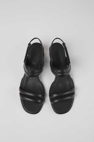 Alternative image of K201021-005 - Katie - Sandales en cuir noir pour femme