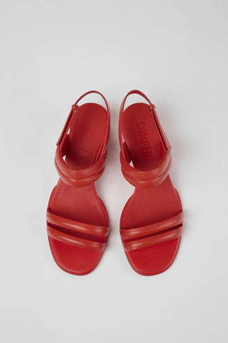 Alternative image of K201021-006 - Katie - Red leather sandals for women