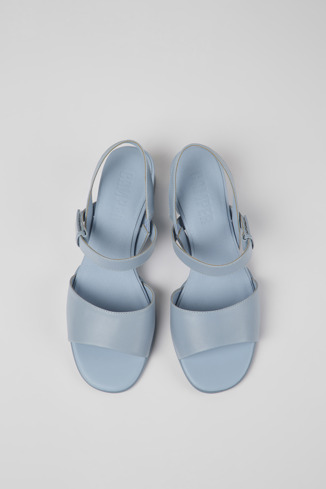 Alternative image of K201023-010 - Katie - Niebieskie skórzane sandały damskie