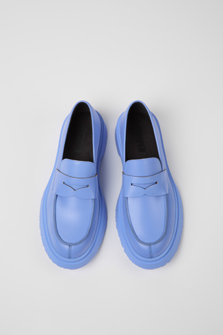 Alternative image of K201116-013 - Walden - Blue leather loafers for women