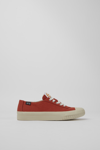 Alternative image of K201160-010 - Camaleon - Sneaker de cotó reciclat en vermell per a dona