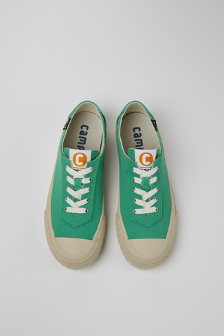 Alternative image of K201160-011 - Camaleon - Zielone sneakersy damskie z bawełny z recyklingu