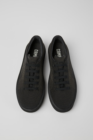 Alternative image of K201202-007 - Courb TENCEL - Black sneakers for women
