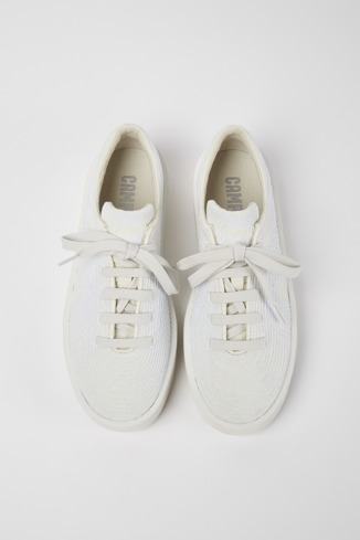 Alternative image of K201202-008 - Courb TENCEL - White sneakers for women