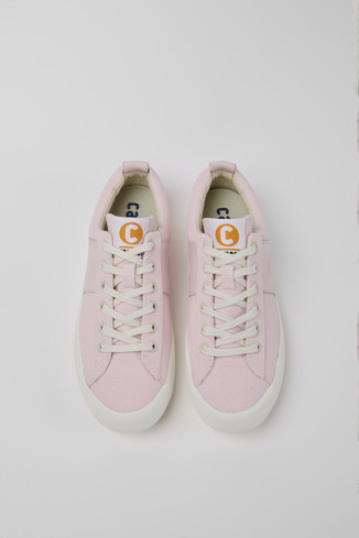 Alternative image of K201207-007 - Imar - Pink leather sneakers for women