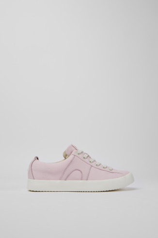 Side view of Imar Pink sneakers for women