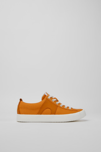 Alternative image of K201207-008 - Imar - Orange leather sneakers for women