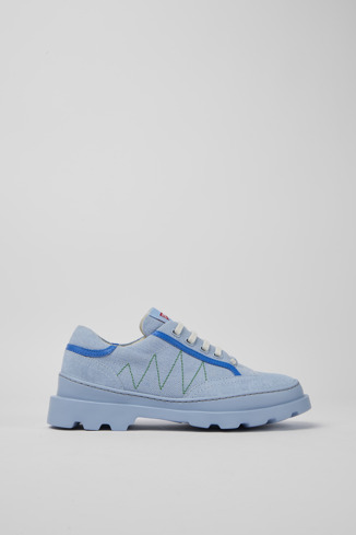 Side view of Brutus Blue sneakers for women