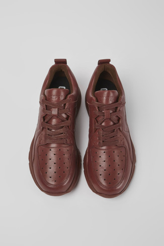 Alternative image of K201236-007 - Drift - Burgundy leather sneakers for women