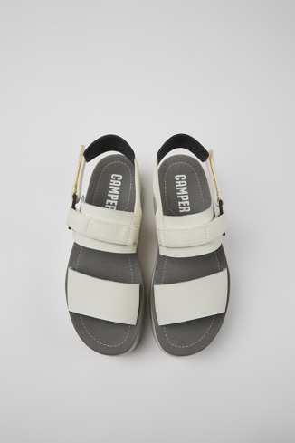 Alternative image of K201239-006 - Oruga Up - Sandales en cuir blanc et noir pour femme