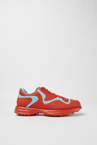 Alternative image of K201262-005 - Twins - Red and turquoise leather lace-up sneakers