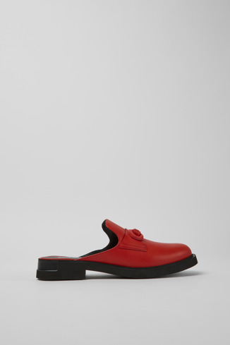 Alternative image of K201270-004 - Twins - Chaussures semi-ouvertes en cuir rouge