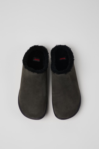 Overhead view of Peu Gray Nubuck Clogs for Women