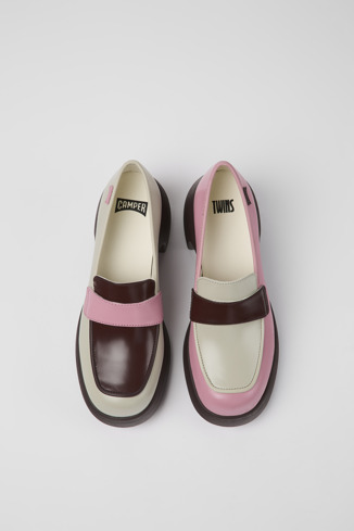 Twins Chaussures en cuir multicolore pour femme