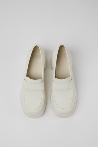 Thelma Chaussures en cuir blanc pour femme