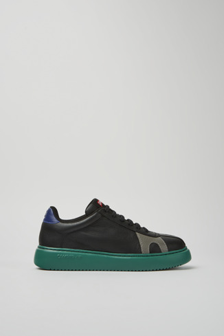 Alternative image of K201311-020 - Twins - Sneakers negras y azules de piel para mujer