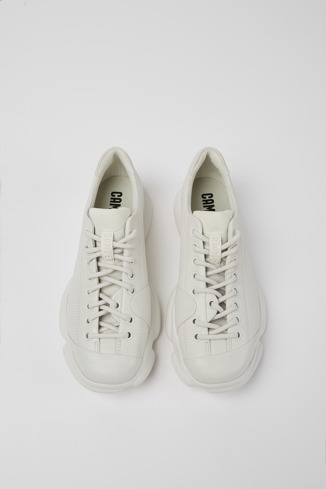 Alternative image of K201317-006 - Karst - Chaussures en cuir blanc pour femme