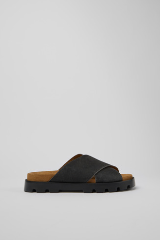 K201321-006 - Brutus Sandal - 女生黑蘑菇纖維涼鞋