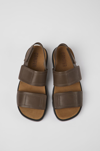 Alternative image of K201323-009 - Brutus Sandal - Brown leather sandals for women