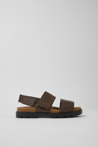 K201323-009 - Brutus Sandal - Brown leather sandals for women
