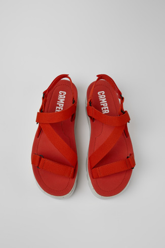 Alternative image of K201330-005 - Oruga Up - Sandales en PET recyclé rouge pour femme