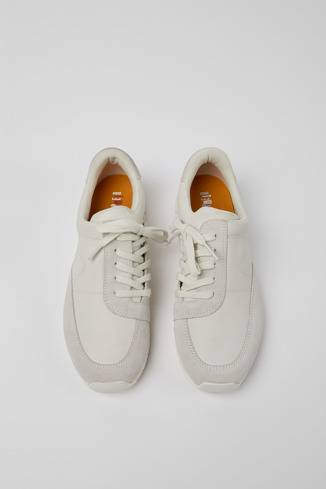 K201335-001 - Twins - 女款白色未染色皮革運動鞋