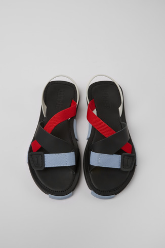 Alternative image of K201345-005 - Set - Sandalo da donna rosso, bianco e nero
