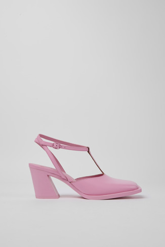 K201349-004 - Karole - 女款粉色皮革 T 字鞋