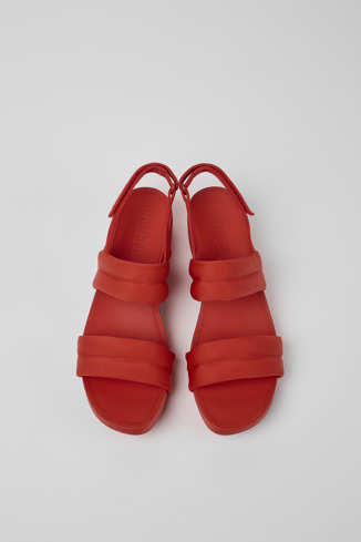 Alternative image of K201361-002 - Minikaah - Red recycled PET and nylon sandals for women