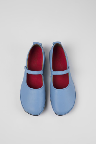 Right Blauwe leren Mary Jane-schoen voor dames