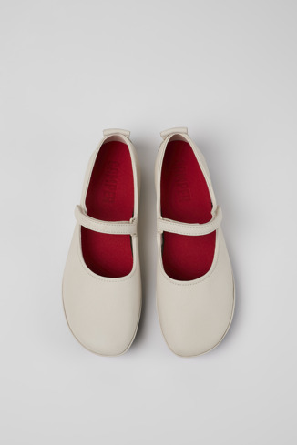 Right Sapatos Mary Jane em couro brancos para mulher