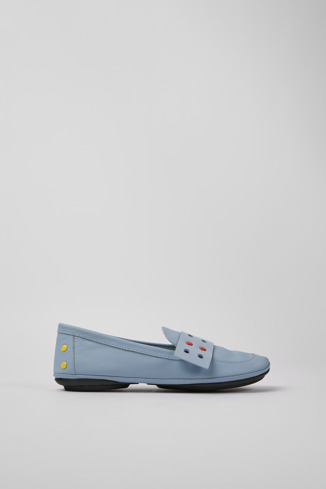 Alternative image of K201366-002 - Twins - Jasnoniebieskie skórzane buty damskie