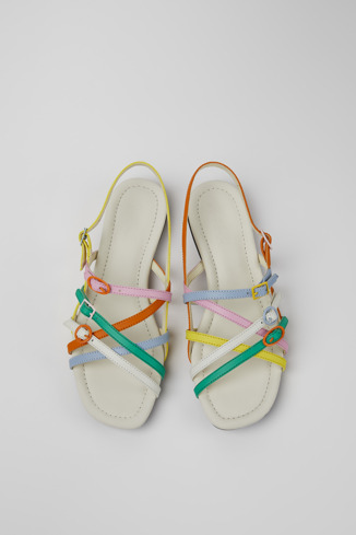 Alternative image of K201373-001 - Twins - Sandales en cuir multicolore pour femme