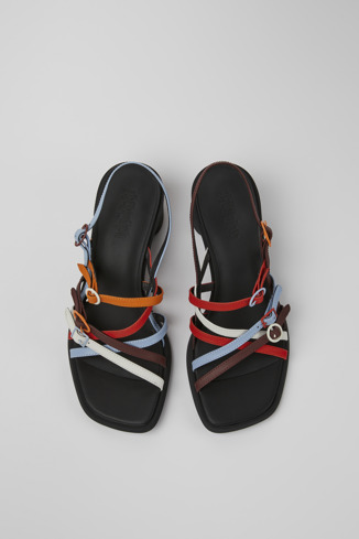 Overhead view of Twins Multicolored sandals for women