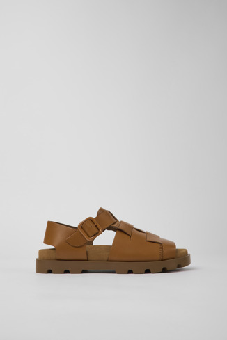 K201397-004 - Brutus Sandal - Brown leather sandals for women