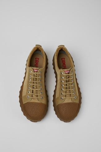 Alternative image of K201408-006 - Ground MICHELIN - Zapatos beiges de tejido y piel para mujer