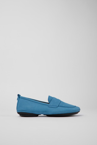Right Zapatos azules de nobuk para mujer