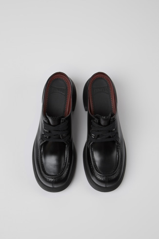 Alternative image of K201429-001 - Thelma - 女款黑色皮革穆勒鞋