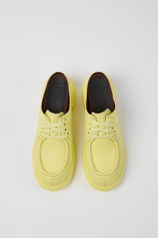 Alternative image of K201429-002 - Thelma - Żółte skórzane buty damskie typu mule